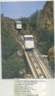 POSTAL DE TRENES Nº 402. FUNICULAR DEL VALLE DE CUELGAMUROS. INAGURADO EN 1975