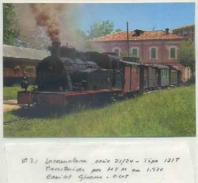 POSTAL DE TRENES. Nº 3. LOC. SERIE 21/24. TIPO 131T. CONST. POR MTM EN 1926