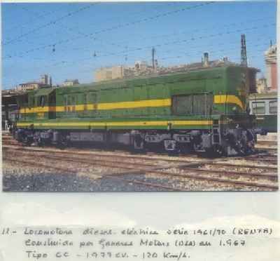 POSTAL DE TRENES. Nº 11. LOC. DIESEL ELECT. SERIE 1961/70. GENERAL MOTORS 1967