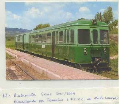 POSTAL DE TRENES. Nº 82. AUTOMOTOR SERIE 3001/3004. CONST. POR FENOSTAL