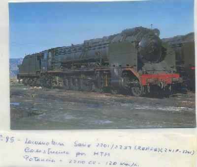 POSTAL DE TRENES. Nº 85. LOC. SERIE 2201/2257. CONST. POR M.T.M.