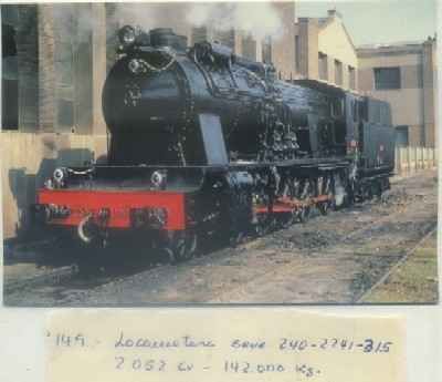 POSTAL DE TRENES. Nº 149. LOC. SERIE 240-2241-315