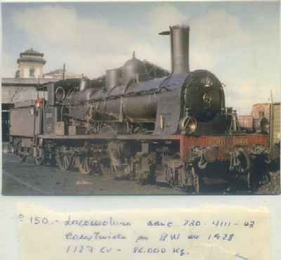 POSTAL DE TRENES. Nº 150. LOC. SERIE 230-4111-43. CONST. POR BW EN 1928