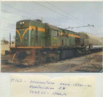 POSTAL DE TRENES. Nº 152. LOC. SERIE 10801-41. CONST POR BW.