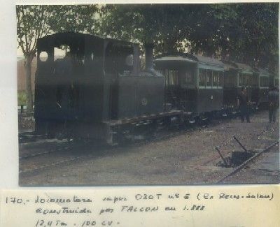 POSTAL DE TRENES. Nº 170. LOC. VAPOR D20T Nº 5. CONST. POR FALCON EN 1888