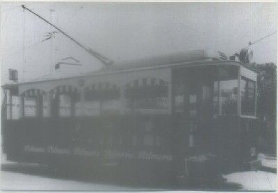 POSTAL DE TRENES. TRANVIA Nº 130. LA JARDINERA. SERIE 125-133. AÑO CONTR. 1906