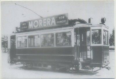 POSTAL DE TRENES. TRANVIA Nº 383. SERIE 381-390. CONST. 1908
