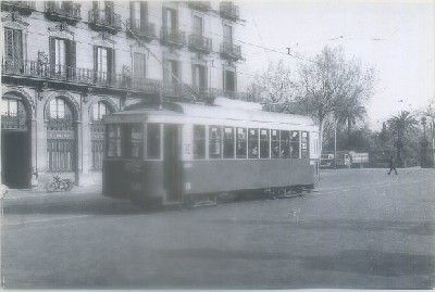 POSTAL DE TRENES. LOS TRANVIAS DE BARCELONA. TRANVIA 548. CONST. MATERIAL 1926. Nº 239