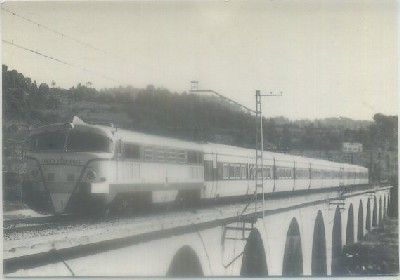 POSTAL DE TRENES. LOC. 352-002. CONST. KRAUSS-MAFFEI. LINEA BARCELONA-MADRID. AÑO 1973. Nº 4029