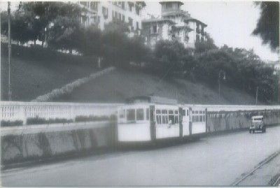 POSTAL DE TRENES. LOS TRANVIAS DE SAN SEBASTIAN. SERIE 1-50. PASEO DE LA CONCHA. Nº 192