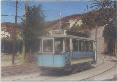 POSTAL DE TRENES. TRANVIA EX S.A. TIBIDABO. Nº 1 AL 4. CONST. IND. ELECTRICA 1901. Nº 102