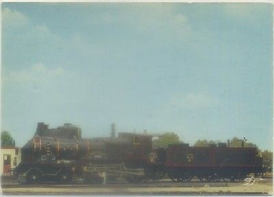 POSTAL DE TRENES. LOCOMOTIVE COUPE-VENT C 145 PLM