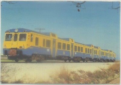 POSTAL DE TRENES. TREN DIESEL SERIE 592