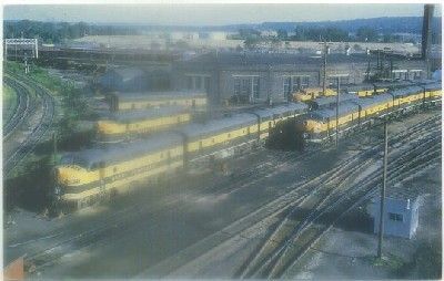 POSTAL DE TRENES. GREAT NORTHERN RAILROAD. LOCOMOTIVE TERMINAL 1964