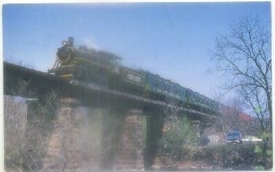 POSTAL DE TRENES. NEW HOPE STEAM RAILWAY. LOCOMOTIVE Nº 40. AÑO 1925