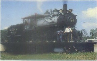 POSTAL DE TRENES. TEXAS STATE RAILROAD'S LOCOMOTIVE NUMBER 201