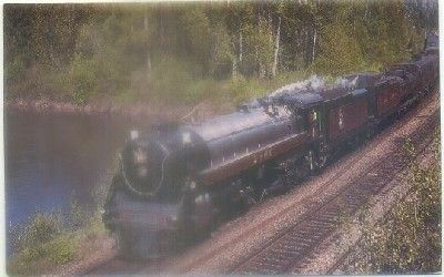 POSTAL DE TRENES. CANADIAN PACIFIC RAILWAY'S. ROYAL HUDSON NUMBER 2860