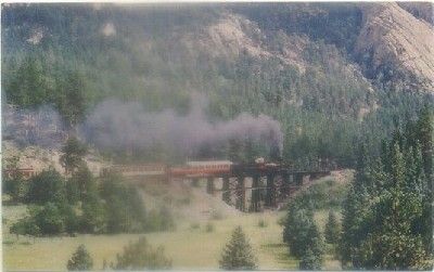 POSTAL DE TRENES. BLACK HILLS CENTRAS R.R.