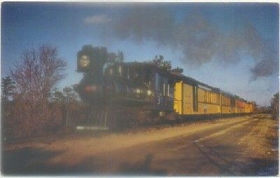 POSTAL DE TRENES. EDAVILLE RAILROAD. SOUTH CARVER, MASS
