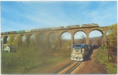 POSTAL DE TRENES. ERIE LACKAWANNA. AÑO 1848
