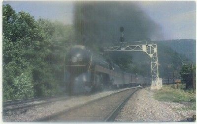 POSTAL DE TRENES. NORFLOK & WESTERN'S. LOCOMOTIVE NUMBER 611