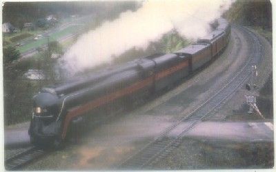 POSTAL DE TRENES. NORFLOK & WESTERN'S. LOCOMOTIVE NUMBER 611