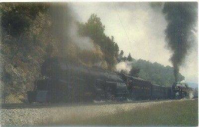 POSTAL DE TRENES. NORFLOK & WESTERN RAILWAY. CLASS 1 1218. AÑO 1987