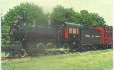 POSTAL DE TRENES. ROANOKE TRANSPORTATION MUSEUM NORFLOK. NUMBER 6. AÑO 1955