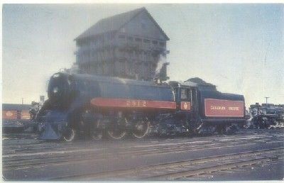 POSTAL DE TRENES. CANADIAN PACIFIC 2912. AÑO 1953