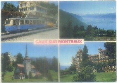POSTAL DE TRENES. CAUX SUR MONTREUX