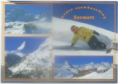 POSTAL DE TRENES. SUPER SNOWBOARDING