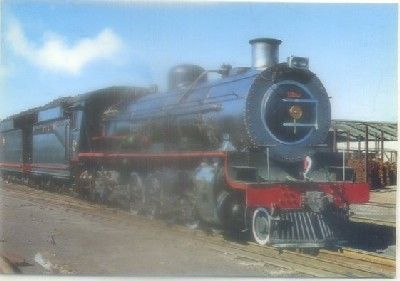 POSTAL DE TRENES. FERROCARRILES DE SUDAFRICA. LOC. TIPO 14 CRB Nº 32