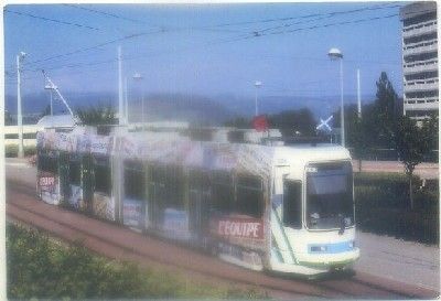 POSTAL DE TRENES. Nº 85 AMIS DU RAIL DU FOREZ. TRAMWAQY DE ST-ETIENNE