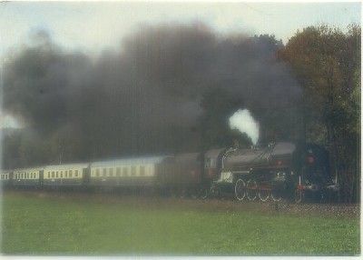 POSTAL DE TRENES. LOCOMOTIVE A VAPEUR FRANÇAISE 141 R 1244