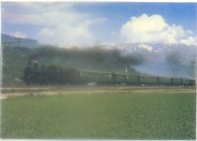 POSTAL DE TRENES. CHEMINS DE FER FEDERAUX SUISSES