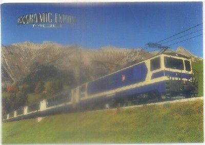POSTAL DE TRENES. CHEMIN DE FER MONTREUX - OBERLAND BERNOIS