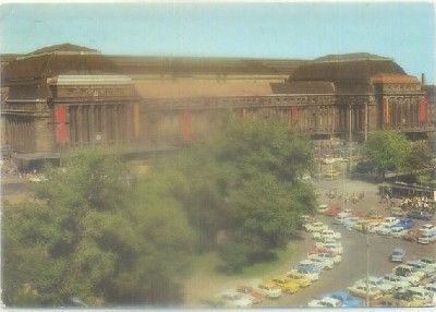 POSTAL DE TRENES. MESSESTADT LEIPZIG