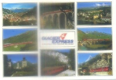 POSTAL DE TRENES. GLACIER EXPRESS