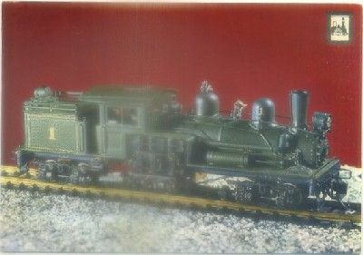 POSTAL DE TRENES. LOCOMOTORA TIPO SHAY EE.UU. SERIE 1ª Nº 15