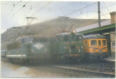 POSTAL DE TRENES. LOCOMOTORA FRANCESA B'B' 8608