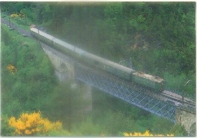 POSTAL DE TRENES. LOCOMOTORA 281-006. CONST. CAF EN 1929. Nº 87
