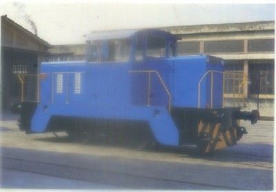 POSTAL DE TRENES. TRACTOR DIESEL HIDRAULICO Nº 2. CONST. HUNSLET 1970. Nº 535