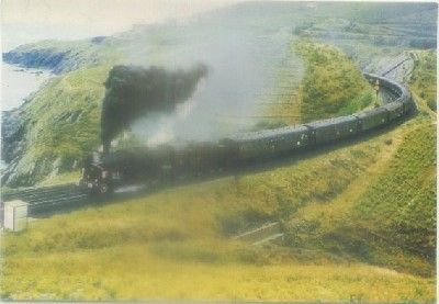 POSTAL DE TRENES. MAQUINA VAPOR 141-R-1126. AÑO 1975. Nº 126