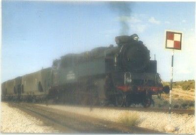 POSTAL DE TRENES. LOCOMOTORA Nº 242-T ENDES. LINEA ANDORRA -ESCATRON. Nº 5