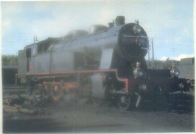 POSTAL DE TRENES. LOCOMOTORA VAPOR SERIE 242. CONST. POR M.T.M. 1924. Nº 132