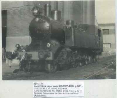 POSTAL DE TRENES Nº 4174. LOC. VAPOR SERIE 232/0201. CONST. POR MAFFEI ENTRE 1903 Y 1911