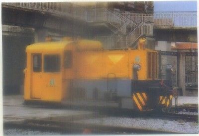 POSTAL DE TRENES. TRACTOR DIESEL HIDRAULICO KÖF. AZPEITIA 1996. Nº 744