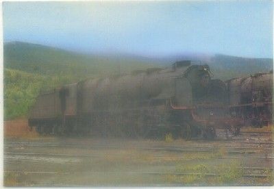 POSTAL DE TRENES. LOCOMOTORA 241-F-4089. CONST. BABCOCK & WILCOX 1947. Nº 42