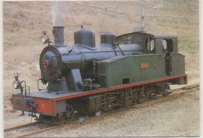 POSTAL DE TRENES. Nº 245. LOCOMOTRA 1-3-1-T "OLOT. SERIE 21-24