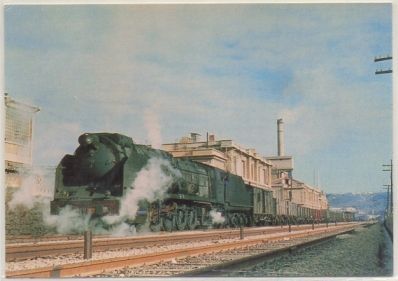 POSTAL DE TRENES. Nº 202. LOCOMOTORA VAPOR SERIE 241F